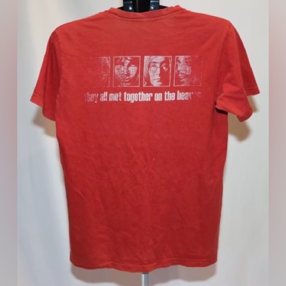 They All Met In Heaven Kurt Cobain-Marley-Lennon-Morrison Memorial T-shirt VTG? - Picture 4 of 8
